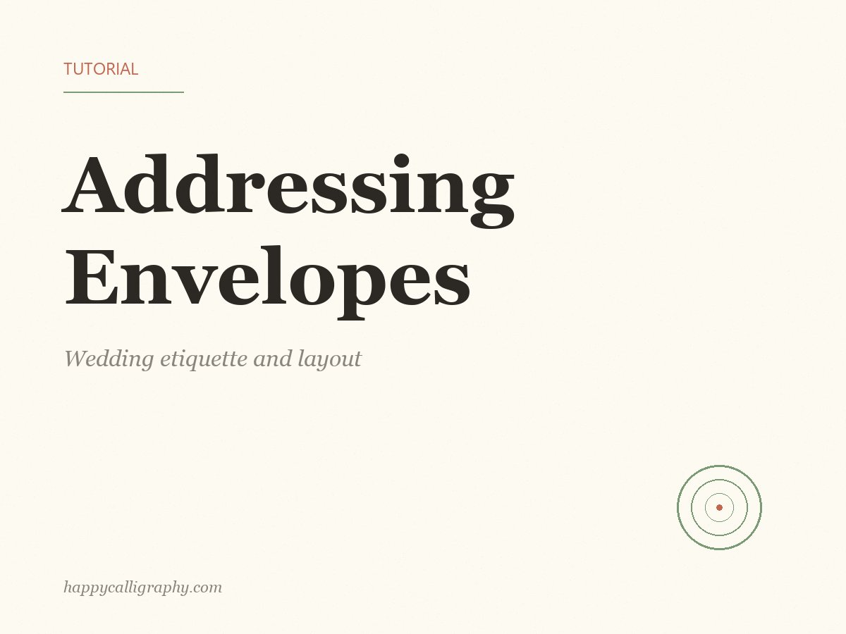 How to Address Wedding Envelopes